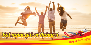 Bảng giá vé máy bay Vietjet tháng 5/2016