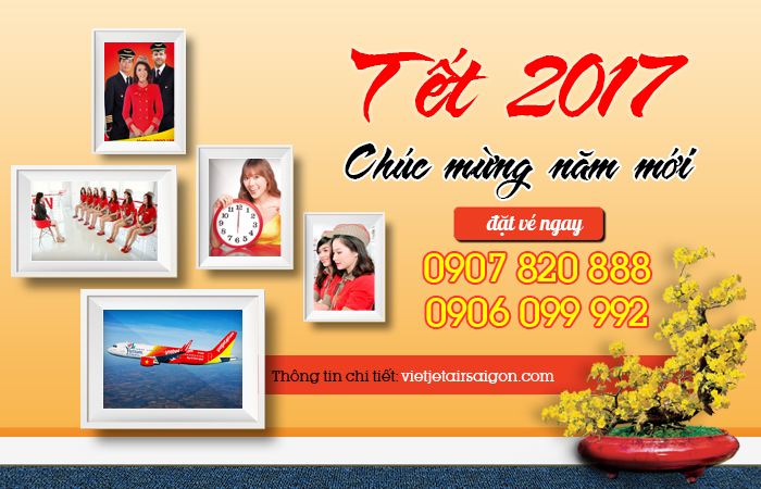 vé máy bay tết vietjet air 2017