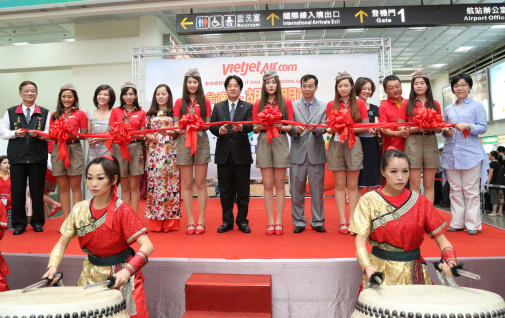 Vietjet khai trương đường bay Tp.HCM – Đài Nam