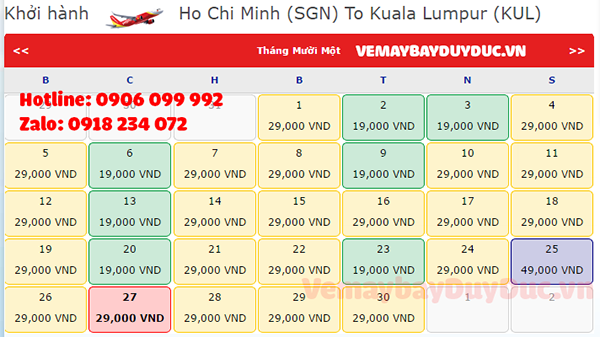 Vietjet khuyến mãi vé đi Kuala Lumpur cực rẻ 19 ngàn 2 Vietjet khuyến mãi vé đi Kuala Lumpur cực rẻ 19 ngàn