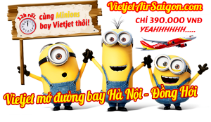 Vietjet mở đường bay Hà Nội – Đồng Hới