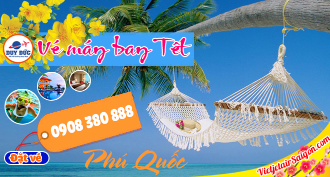 Vé máy bay tết đi Phú Quốc hãng Vietjet Air
