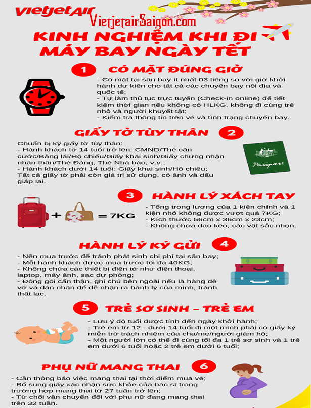 Kinh nghiệm khi đi máy bay ngày tết 