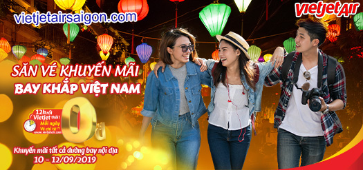 Cả tháng săn vé khuyến mãi bay khắp Việt Nam
