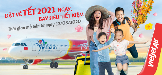 Vietjet mở bán 1,5 triệu vé Tết dịp Tết Nguyên đán Tân Sửu 2021