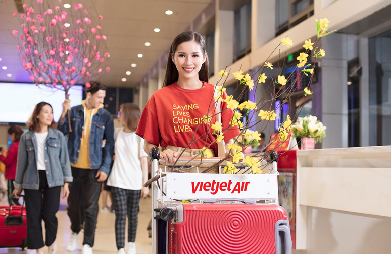 Vận chuyển mai, đào sớm nhất dịp Tết Tân Sửu 2021 cùng Vietjet