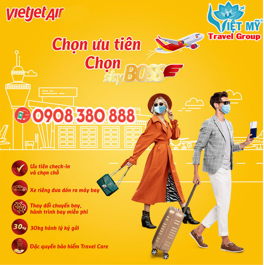 Ưu tiên chọn SkyBoss cùng Vietjet Air