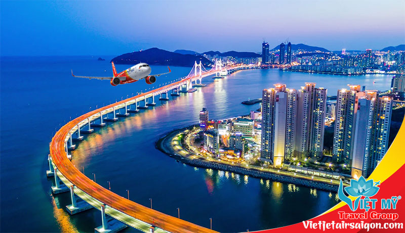 Vietjet mở đường bay mới từ Đà Nẵng, Tp.HCM đến Busan
