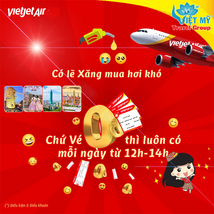 Sở hữu vé bay 0Đ Vietjet - Bạn có muốn?