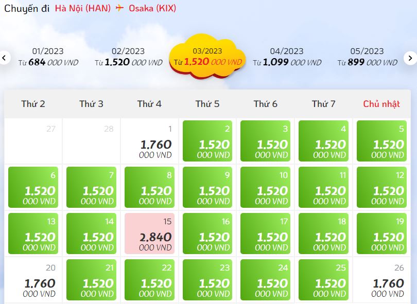 Gọi 0908380888 đặt vé máy bay Hà Nội đi Osaka Nhật Bản hãng Vietjet Air 1 Việt Mỹ - điểm uy tín chuyên vé máy bay Hà Nội đi Osaka