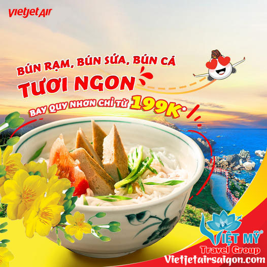 Tết này về Quy Nhơn với vé 199k hãng Vietjet Air