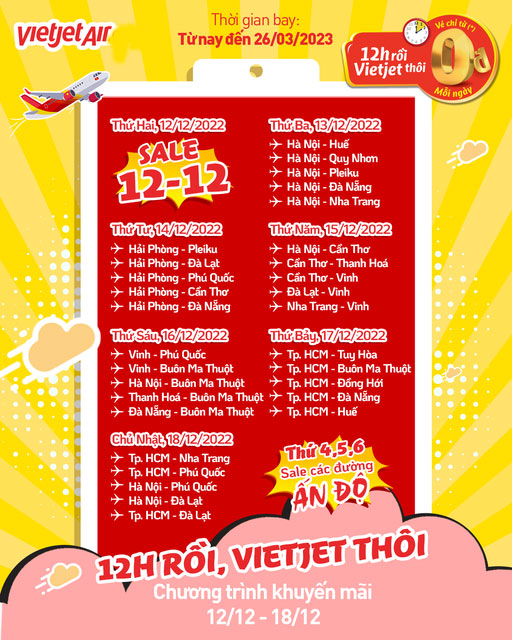 Săn Sale vé bay 0 đồng Vietjet dip này thôi! 1 Săn Sale vé bay 0 đồng Vietjet dip này thôi!