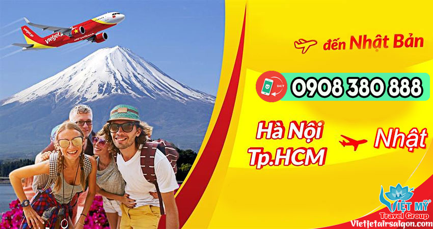 Tổng đài 0908380888 bán vé máy bay Vietjet đi Nhật Bản giá rẻ