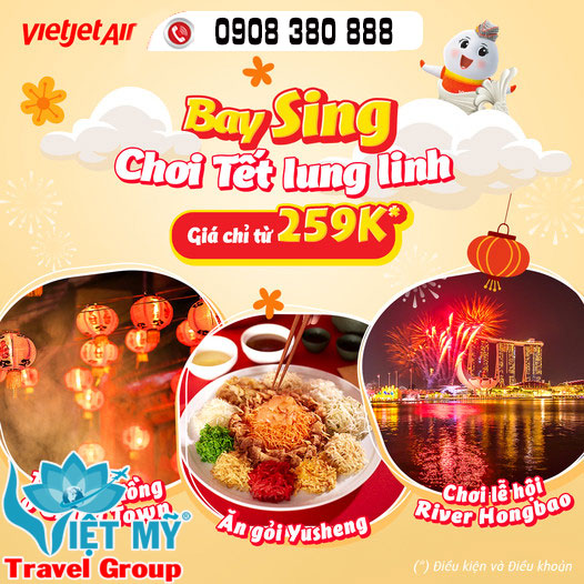 Bay Singapore chơi Tết lung linh - Giá chỉ từ 259K