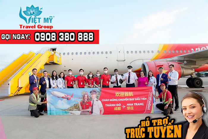 Bay thẳng Thành Đô đi Khánh Hòa với Vietjet Air