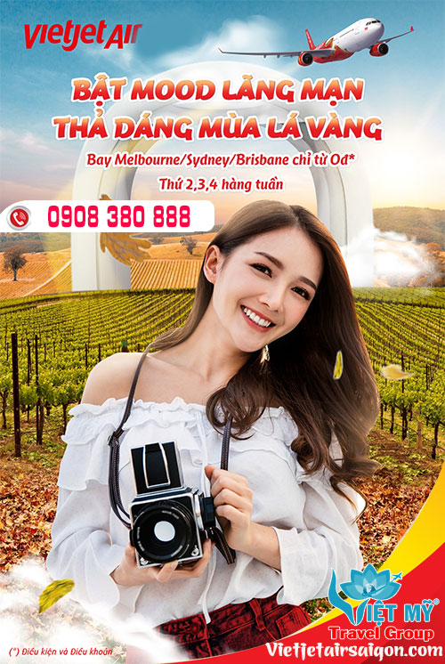 Đến hẹn mua vé 0Đ đi Úc