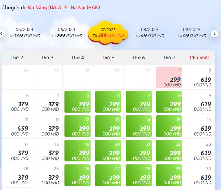 Hà Nội vào Hè giá chỉ từ 950K - Đặt vé bay liền!