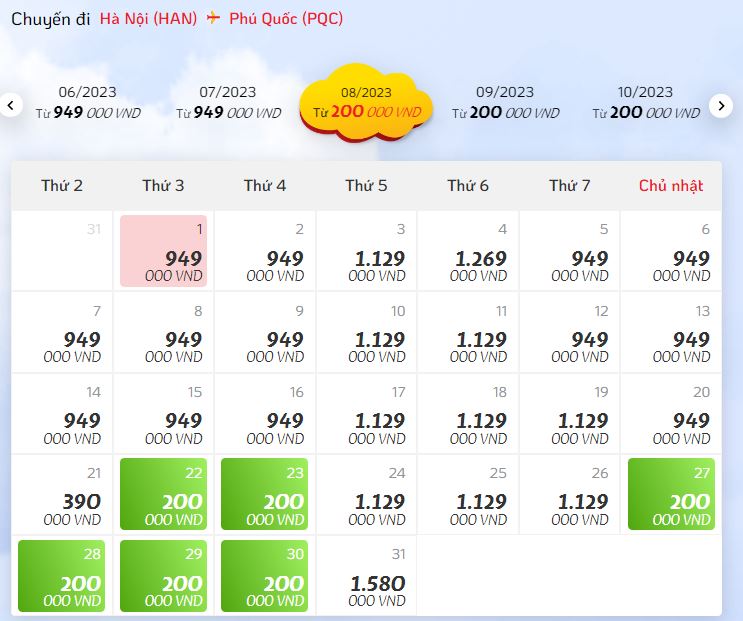 Ghé Phú Quốc mùa này - giá vé bay chỉ từ 99k/lượt