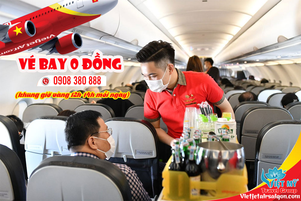Vé bay 0Đ lại về - Cùng Vietjet săn ngay các chặng Nội Địa thôi nào!