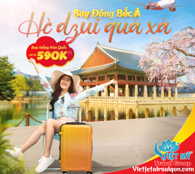 Bay Đông Bắc Á - Vui Hè quá xá với Vietjet Air