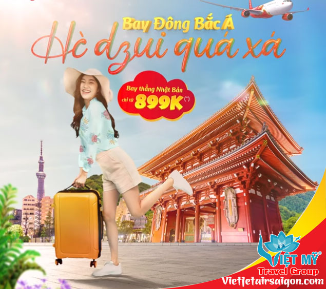 Bay Đông Bắc Á - Vui Hè quá xá với Vietjet Air