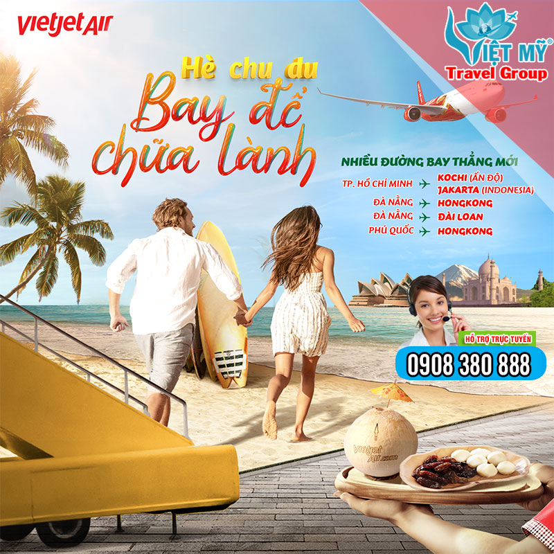 Vietjet Air khai trương loạt đường bay quốc tế mới