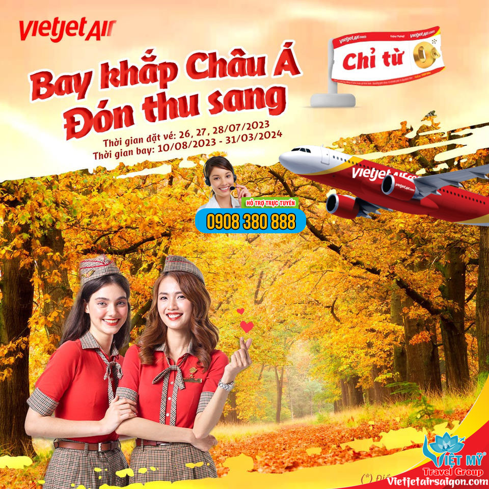 Menu vé bay 0Đ Vietjet trình làng - Đón xem và rinh ngay ưu đãi!