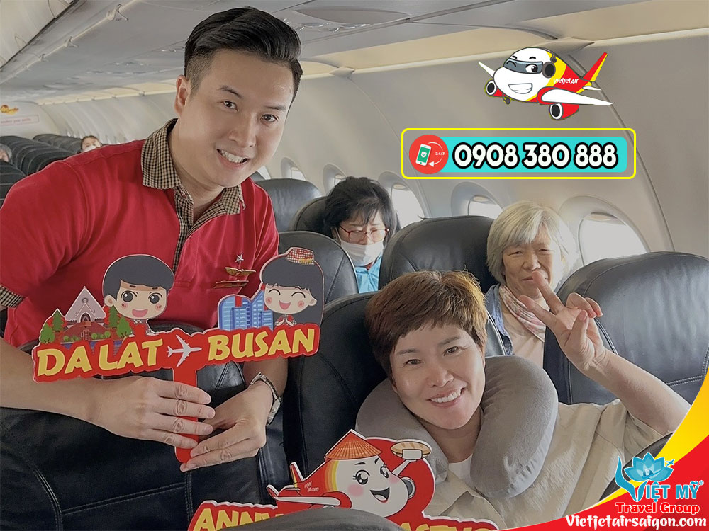 Vietjet chính thức khai trương đường bay thẳng Đà Lạt và Busan