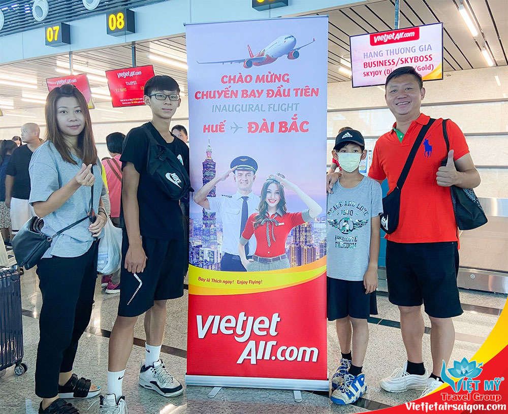 Chào mừng chuyến bay thẳng Huế - Đài Bắc hãng Vietjet Air