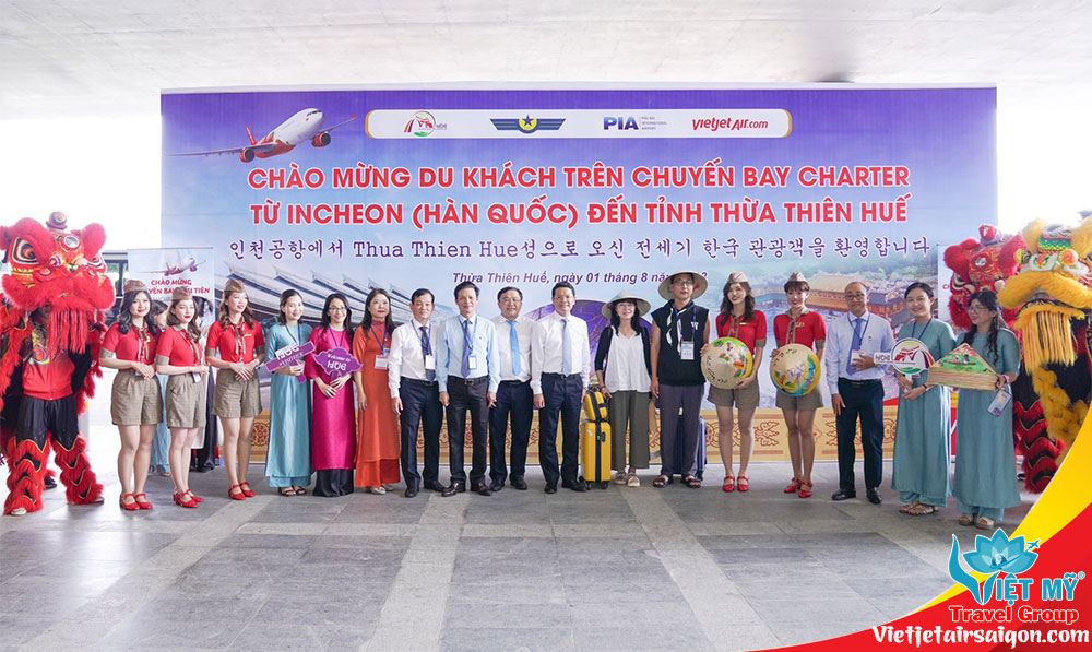 Vietjet đón chuyến bay đầu kết nối Seoul đến Huế