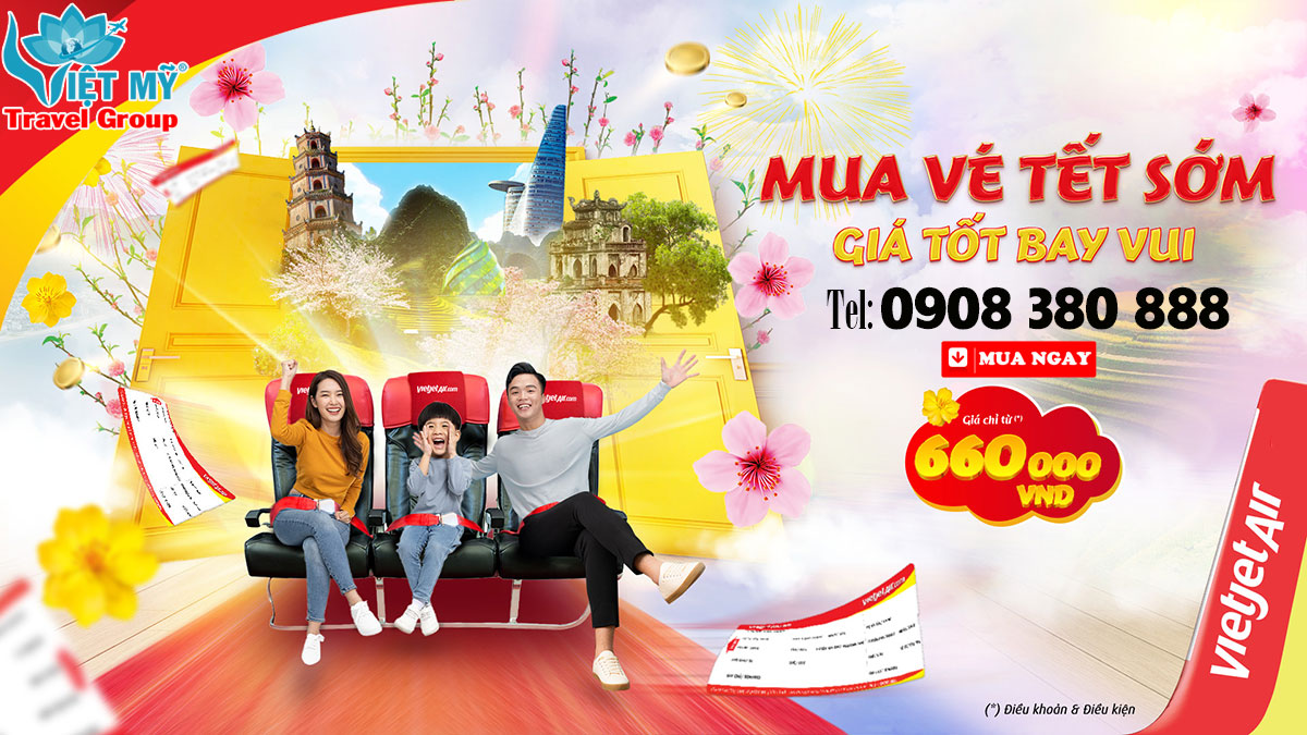 Vé bay TẾT VIETJET 660K