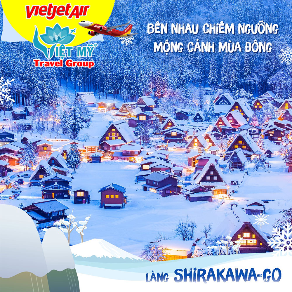 Du lịch Thiên đường tuyết trắng ở Nhật Bản cùng Vietjet - giá vé bay từ 899K