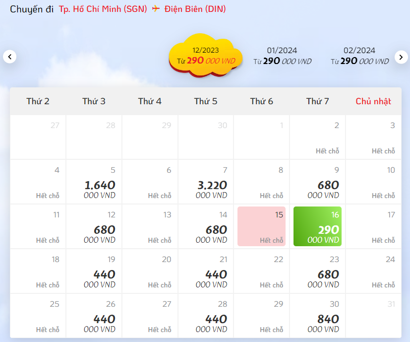 Vietjet khai trương đường bay Sài Gòn - Điện Biên