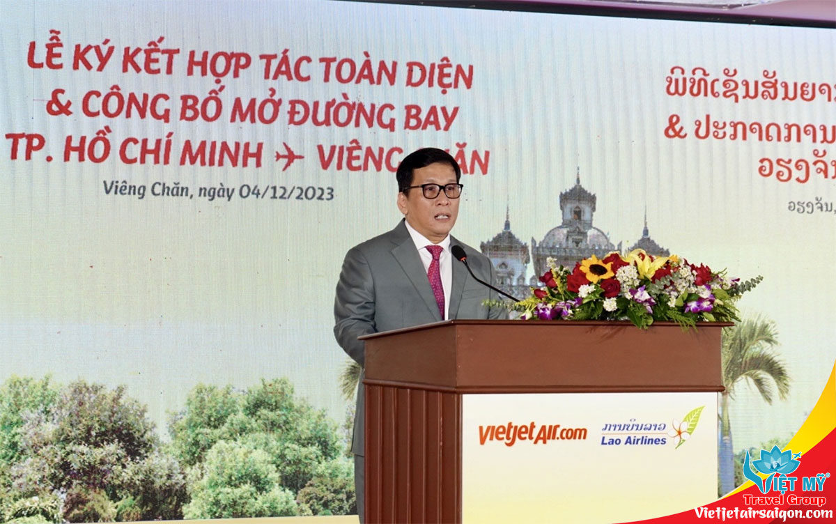 Vietjet mở đường bay Tp HCM đi Viêng Chăn