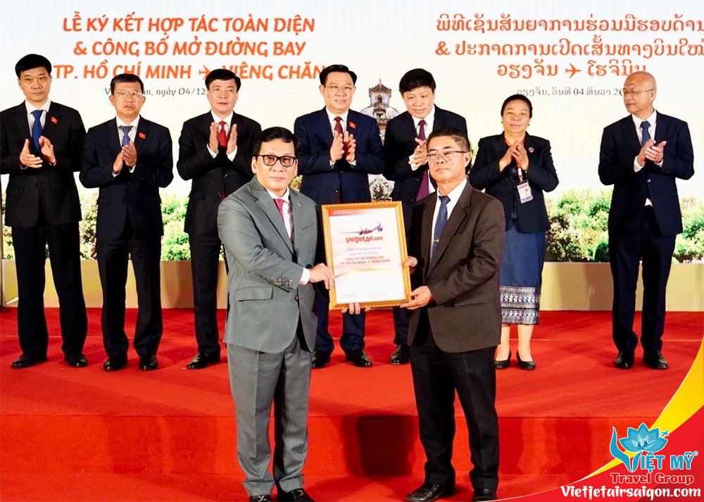 Vietjet mở đường bay Tp HCM đi Viêng Chăn