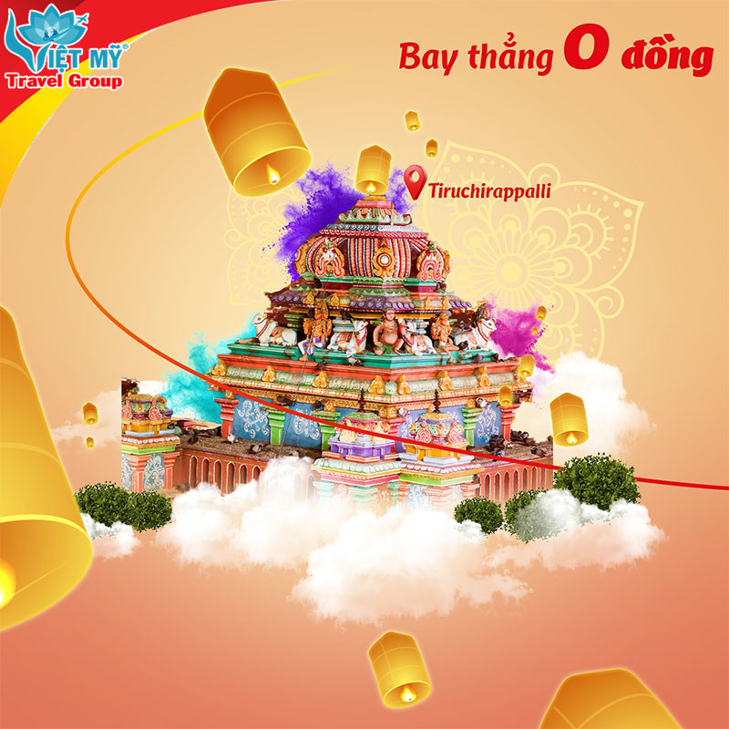 Bay 0 ĐỒNG đến 5 thành phố lớn của Ấn Độ hãng Vietjet Air