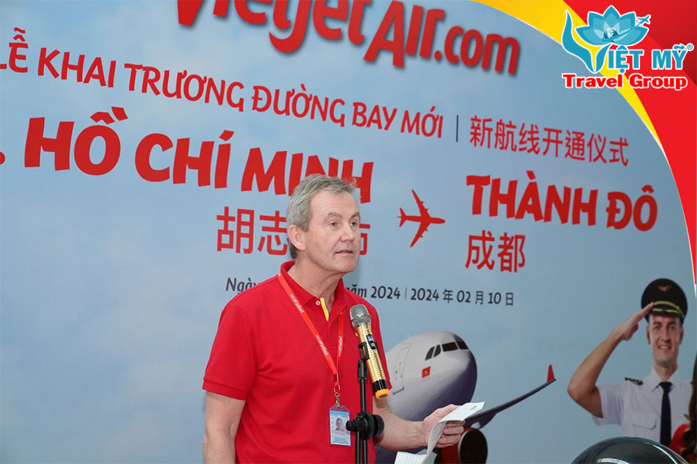 Vietjet chính thức khai trương đường bay TpHCM - Thành Đô