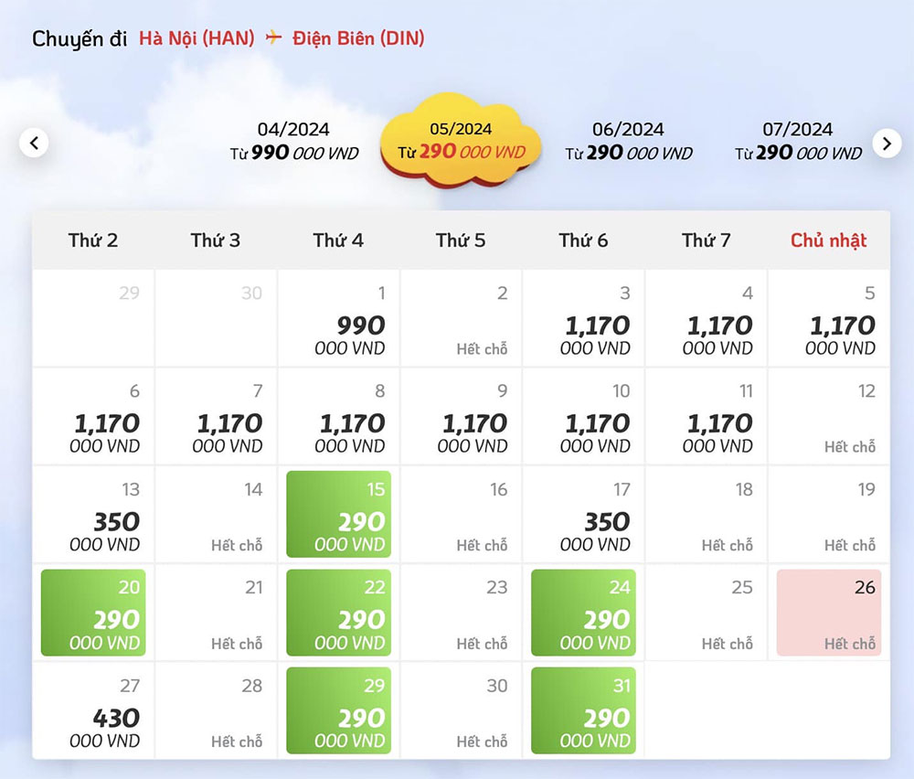 Vietjet tăng chuyến bay đến Điện Biên dịp Lễ 30/4 và 1/5 2 Vietjet tăng chuyến bay đến Điện Biên dịp Lễ 30/4 và 1/5