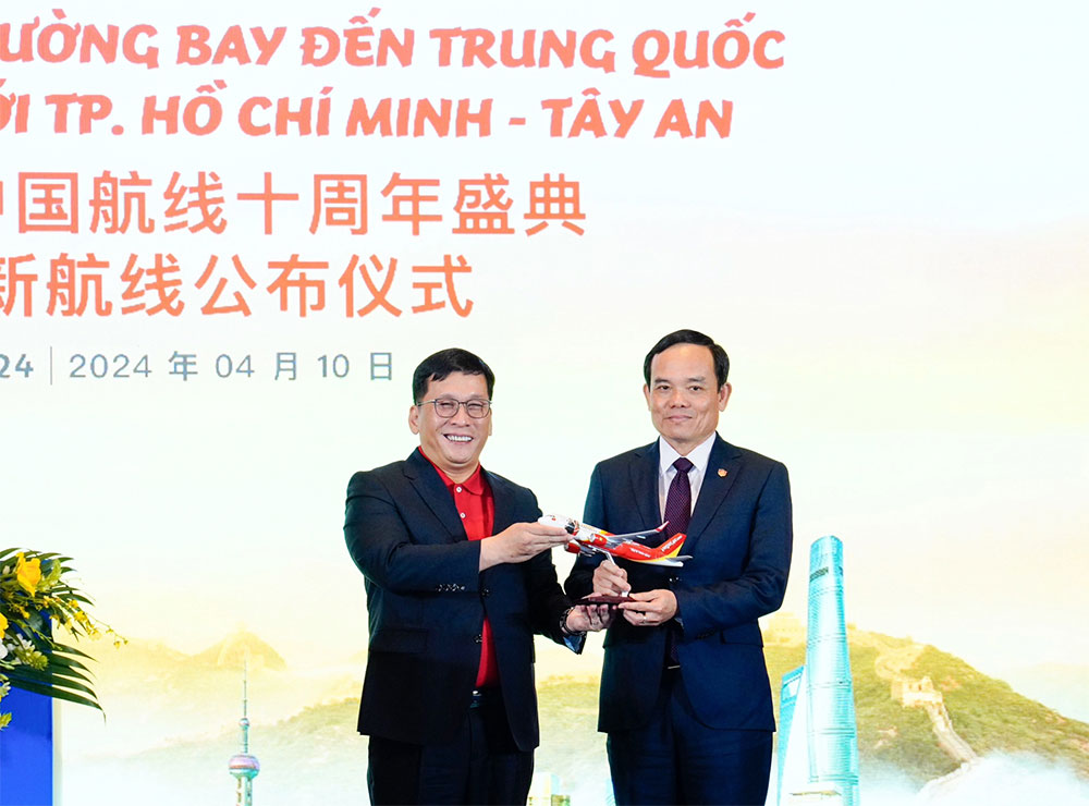 Vietjet công bố đường bay mới TP. Hồ Chí Minh - Tây An (Trung Quốc)