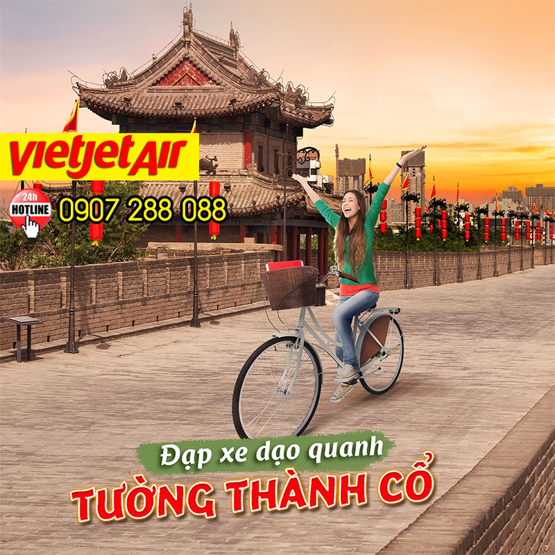 Săn vé máy bay đi Tây An giá rẻ du lịch cùng Vietjet Air!