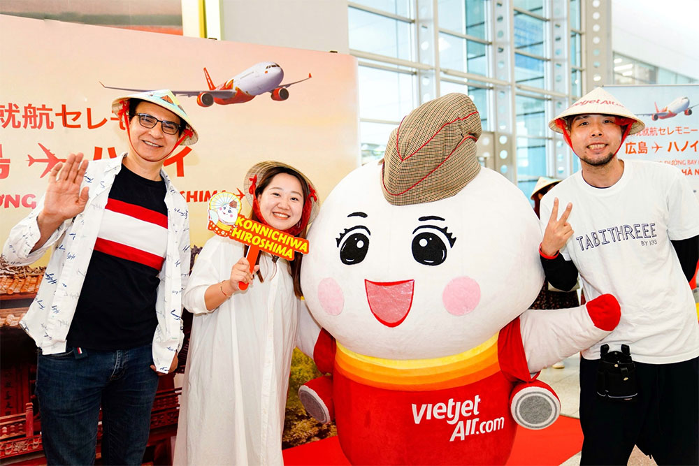 Vietjet khai trương đường bay mới đến NHẬT (Hà Nội đi Hiroshima)
