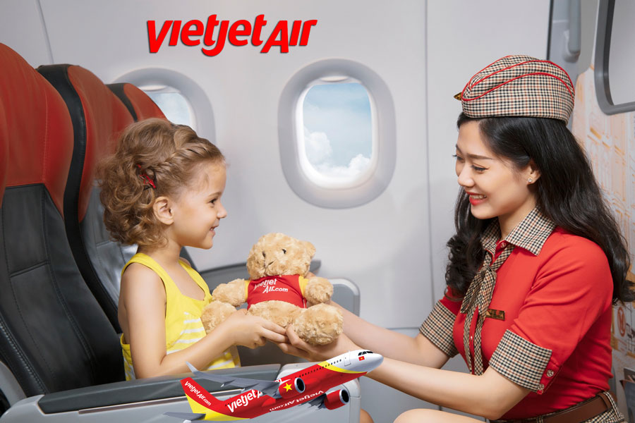 Sky Kids hãng Vietjet - Dịch vụ trẻ em bay một mình!