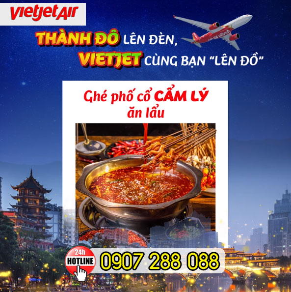Khám phá Thành Đô cùng Vietjet - ưu đãi Khủng! 1 Khám phá Thành Đô cùng Vietjet - ưu đãi Khủng!