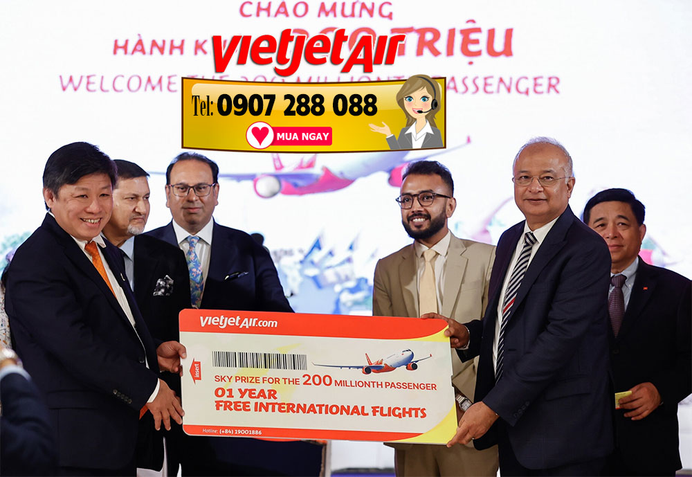 Vietjet chào đón hành khách thứ 200 triệu, công bố đường bay mới Ahmedabad (Ấn Độ) - Đà Nẵng