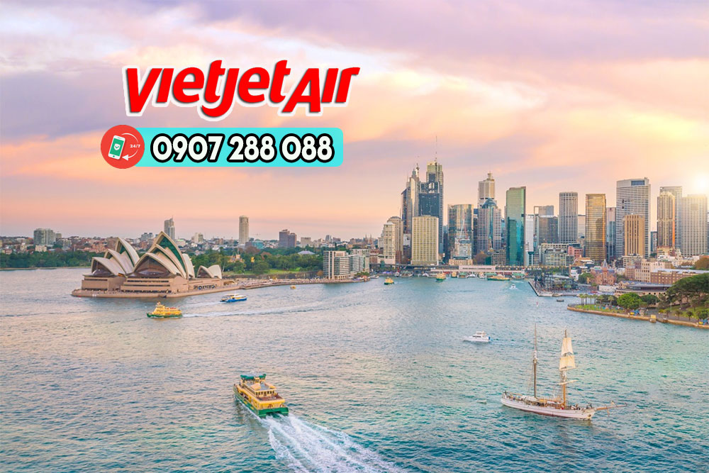 Vietjet khuyến mãi 20kg hành lý ký gửi đi Úc