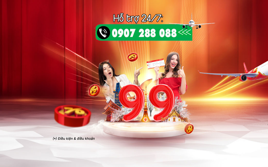 Ngày đôi 9-9 Sale vô đối từ Vietjet Air! 2 Ngày đôi 9-9 Sale vô đối từ Vietjet Air!