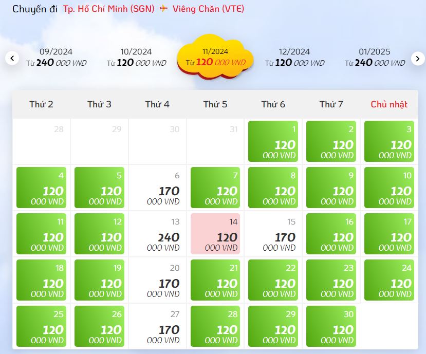 Săn vé đi Lào chỉ từ 240K hãng Vietjet Air