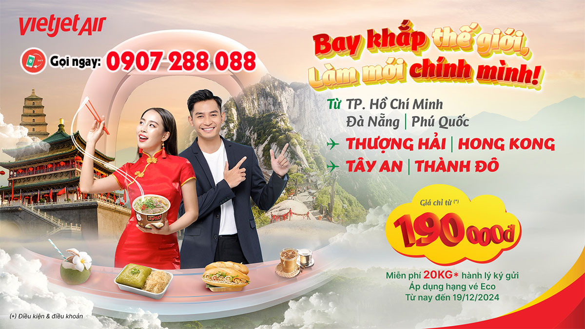 Rộn ràng Giáng Sinh cùng Vietjet Air