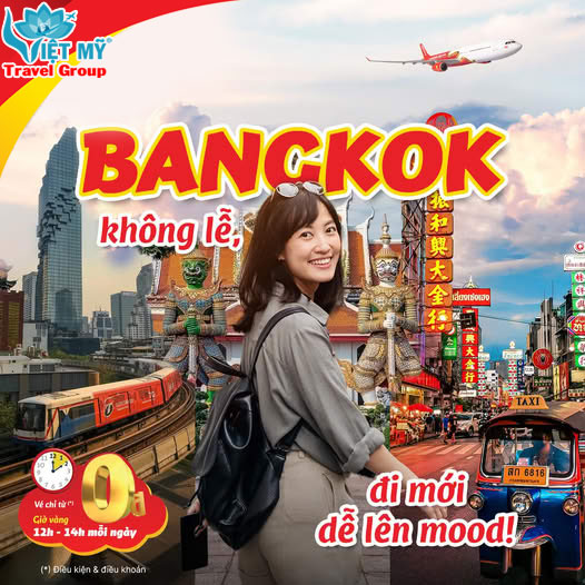 Khám phá Bangkok thư thả - vé Vietjet chỉ từ 0 đồng!