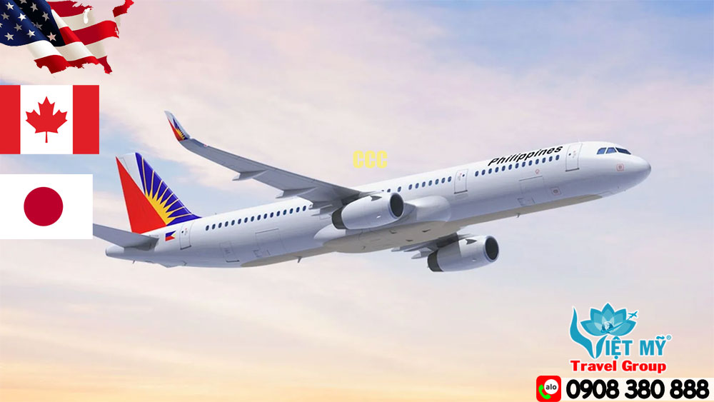 Philippine Airlines khuyến mãi vé nhóm đi Mỹ, Canada, Nhật Bản 2 Bay đến Mỹ, Canada, Nhật Bản - chớp ngay ưu đãi từ Philippine Airlines